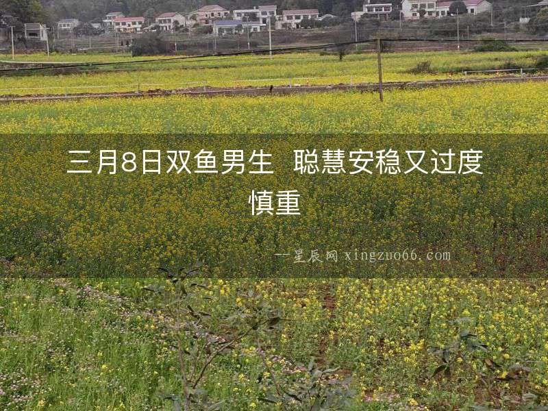 三月8日雙魚男生  聰慧安穩又過度慎重
