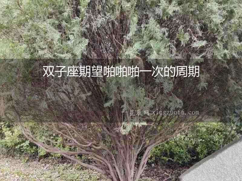 雙子座期望啪啪啪一次的周期