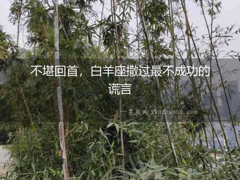 不堪回首，白羊座撒過最不成功的謊言