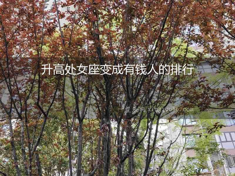 升高處女座變成有錢人的排行