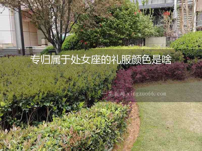 專歸屬于處女座的禮服顏色是啥