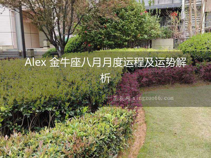 Alex 金牛座八月月度運程及運勢解析