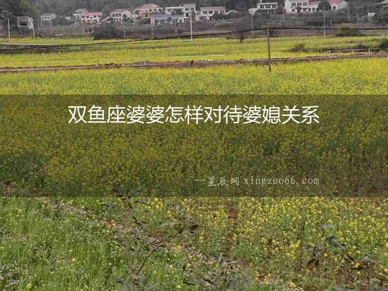 雙魚座婆婆怎樣對待婆媳關系