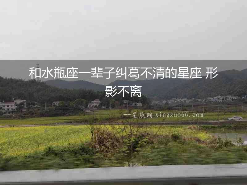 和水瓶座一輩子糾葛不清的星座 形影不離