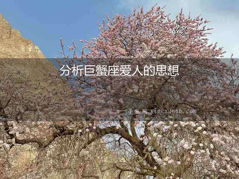 分析巨蟹座愛人的思想