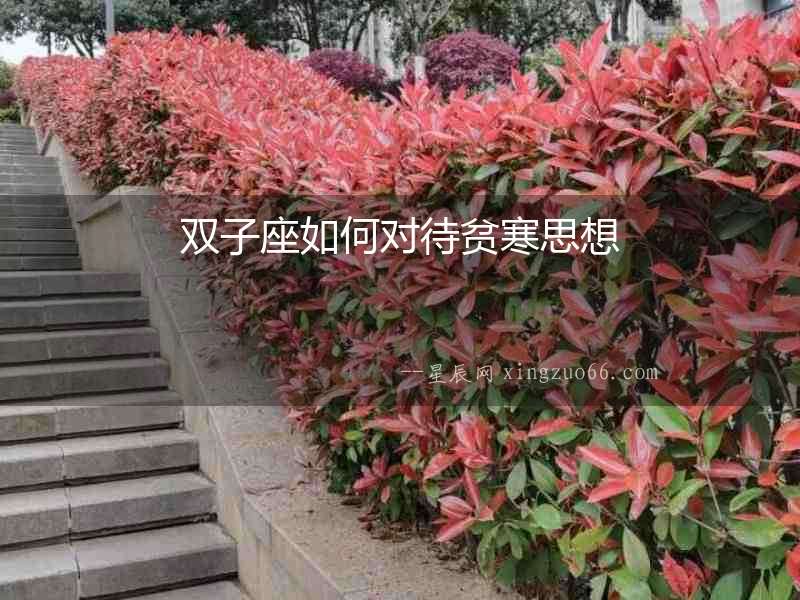雙子座如何對待貧寒思想