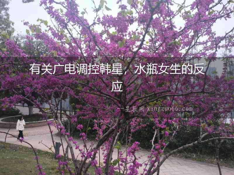 有關廣電調控韓星，水瓶女生的反應