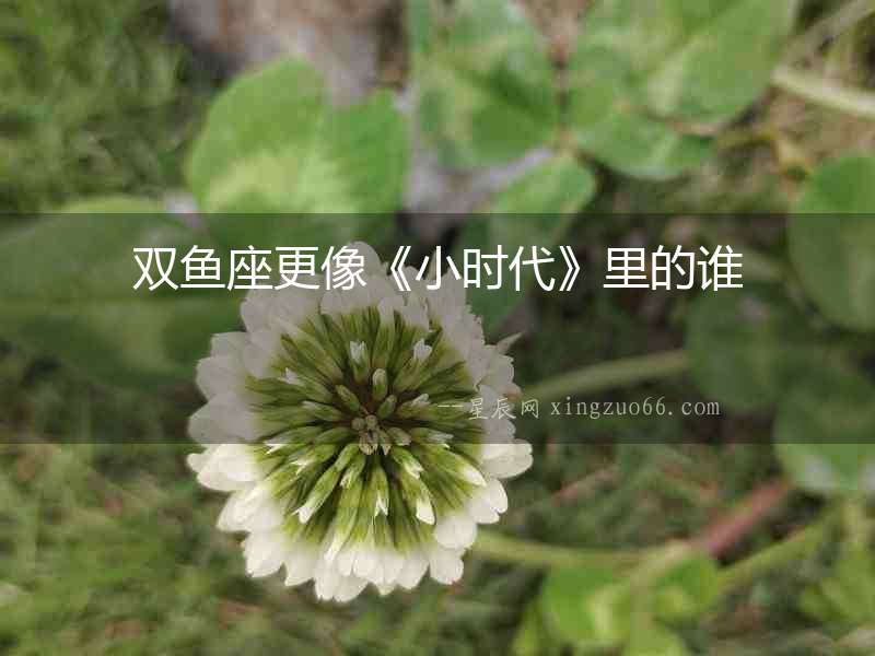 雙魚座更像《小時(shí)代》里的誰(shuí)