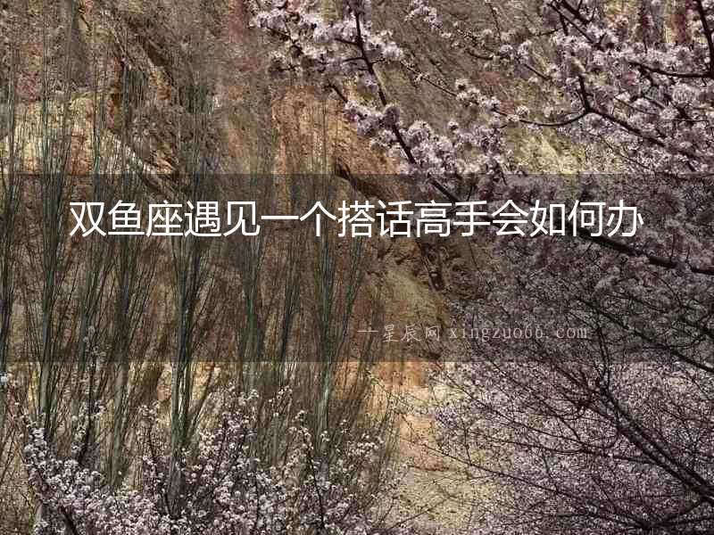 雙魚座遇見一個搭話高手會如何辦