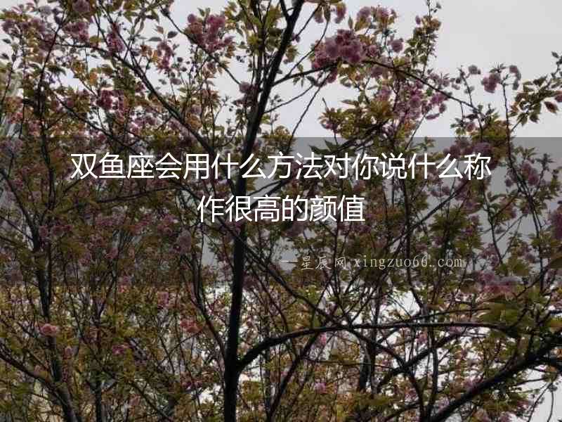 雙魚座會用什么方法對你說什么稱作很高的顏值