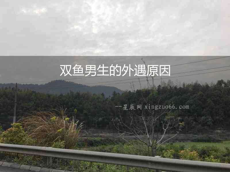 雙魚男生的外遇原因