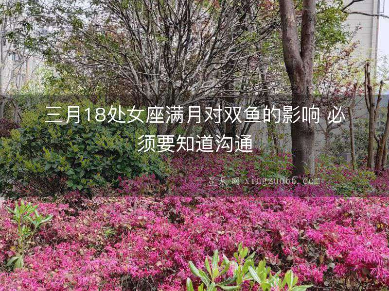 三月18處女座滿月對雙魚的影響 必須要知道溝通