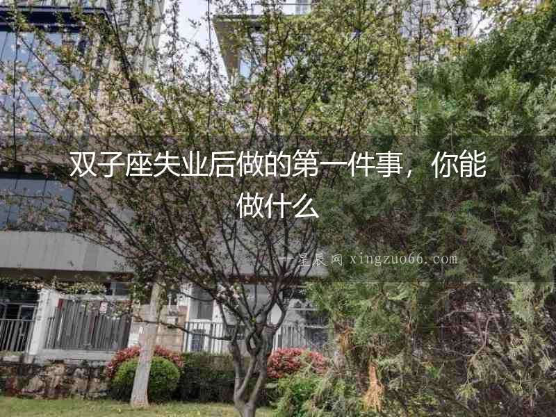 雙子座失業(yè)后做的第一件事，你能做什么