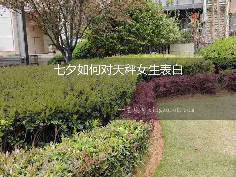 七夕如何對天秤女生表白