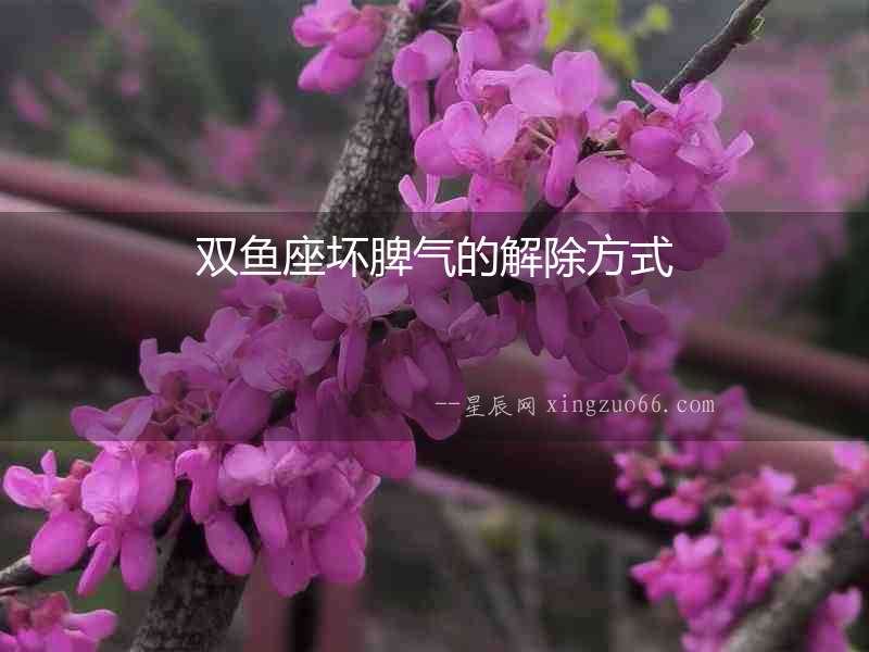 雙魚座壞脾氣的解除方式