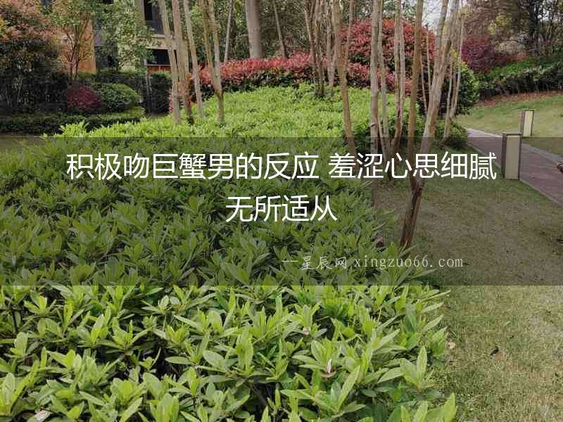 積極吻巨蟹男的反應 羞澀心思細膩無所適從