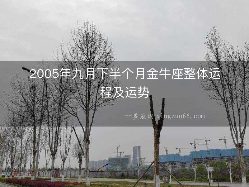 2005年九月下半個月金牛座整體運程及運勢