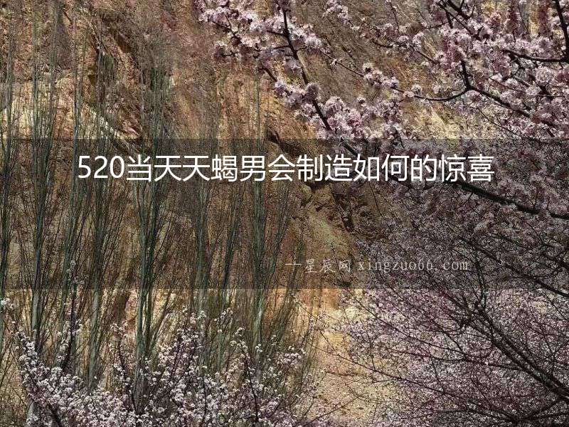 520當天天蝎男會制造如何的驚喜