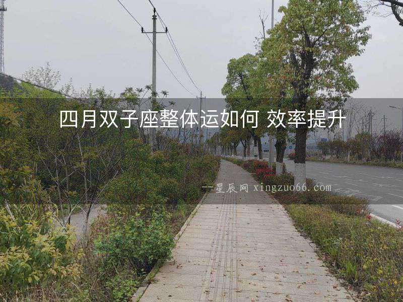 四月雙子座整體運如何 效率提升