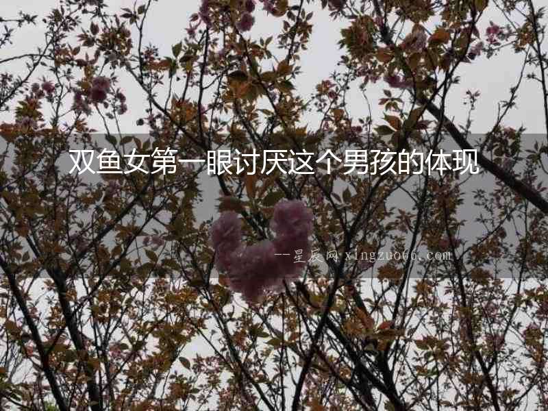 雙魚(yú)女第一眼討厭這個(gè)男孩的體現(xiàn)