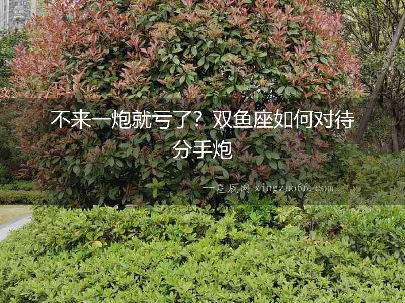 不來一炮就虧了？雙魚座如何對待分手炮