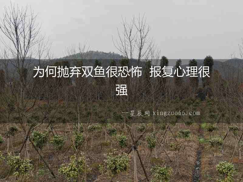 為何拋棄雙魚很恐怖  報復心理很強