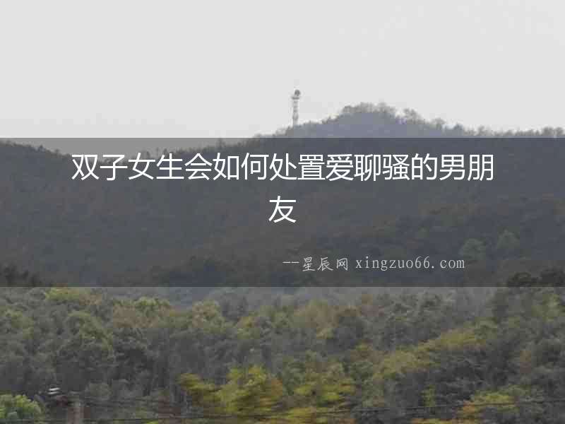 雙子女生會如何處置愛聊騷的男朋友