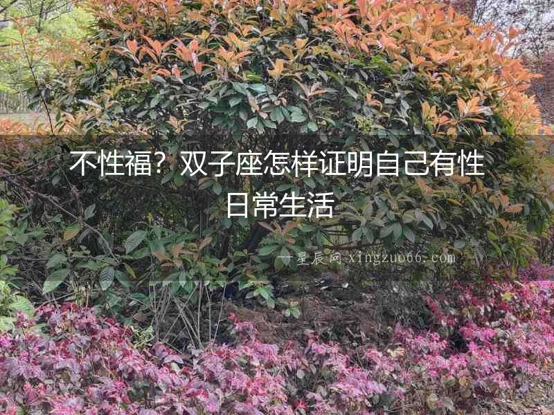 不性福？雙子座怎樣證明自己有性日常生活