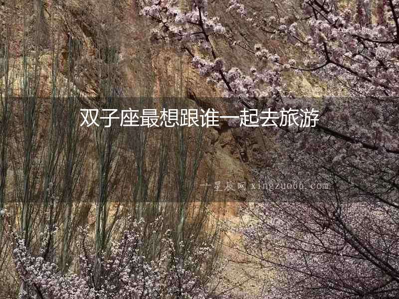雙子座最想跟誰一起去旅游