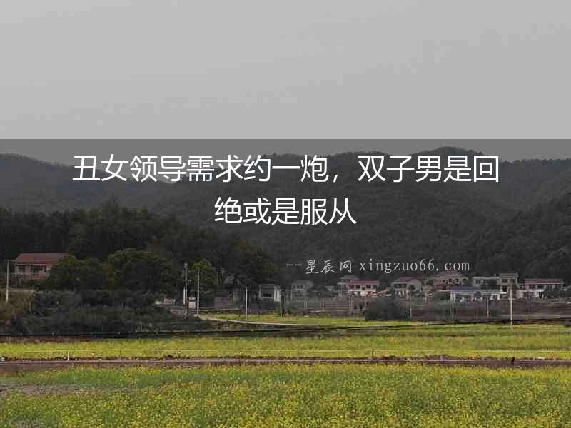 丑女領導需求約一炮，雙子男是回絕或是服從