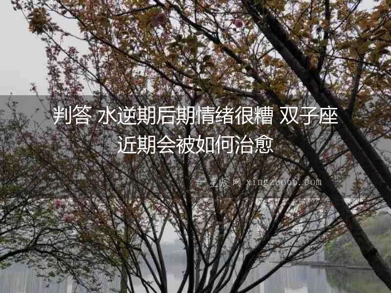 判答 水逆期后期情緒很糟 雙子座近期會被如何治愈