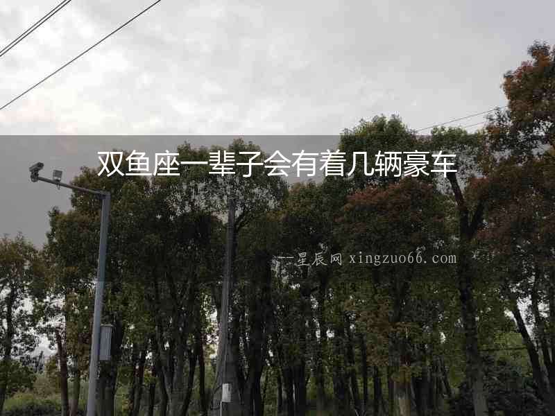 雙魚座一輩子會有著幾輛豪車