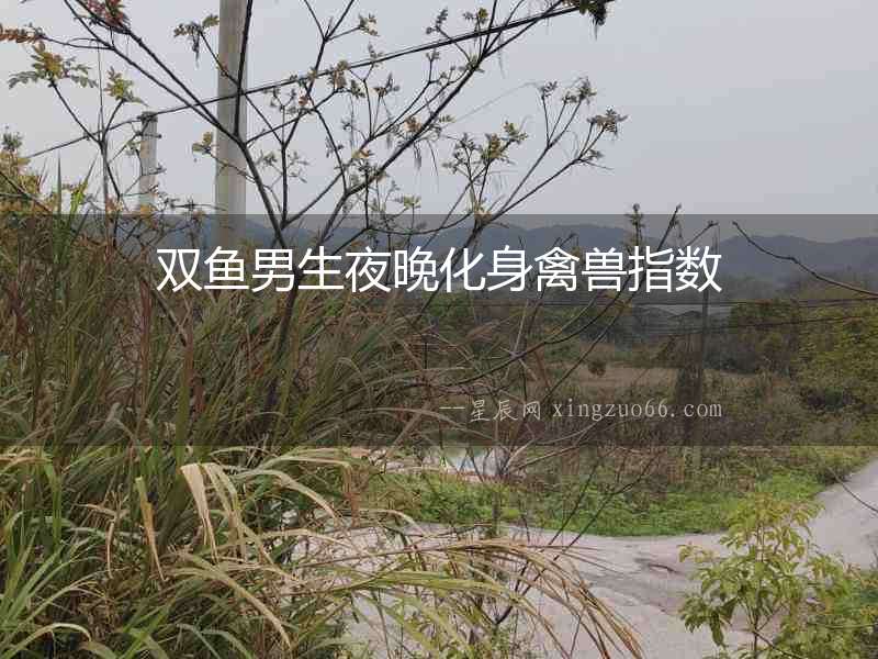 雙魚男生夜晚化身禽獸指數