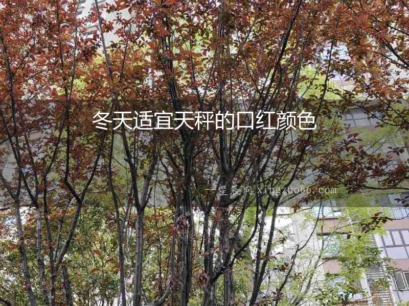 冬天適宜天秤的口紅顏色