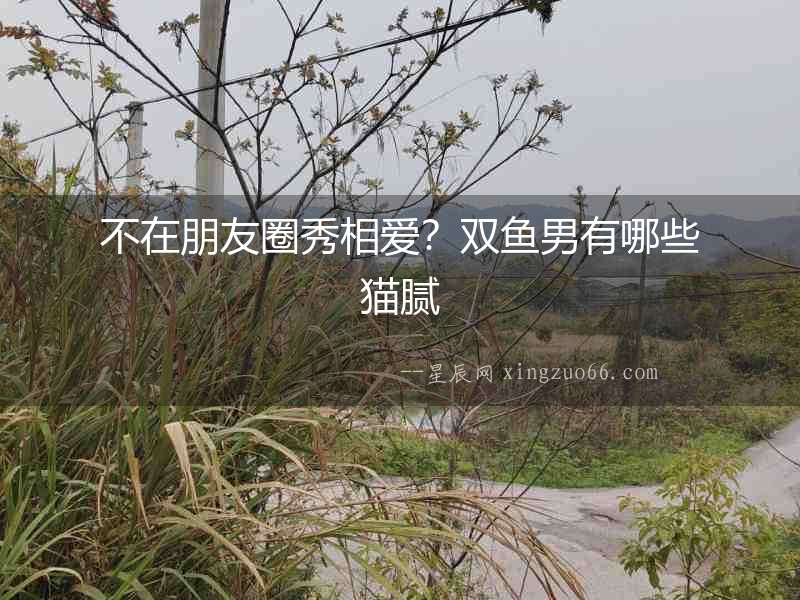 不在朋友圈秀相愛？雙魚男有哪些貓膩