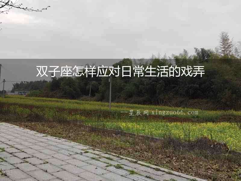 雙子座怎樣應對日常生活的戲弄
