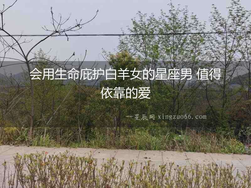 會用生命庇護白羊女的星座男 值得依靠的愛
