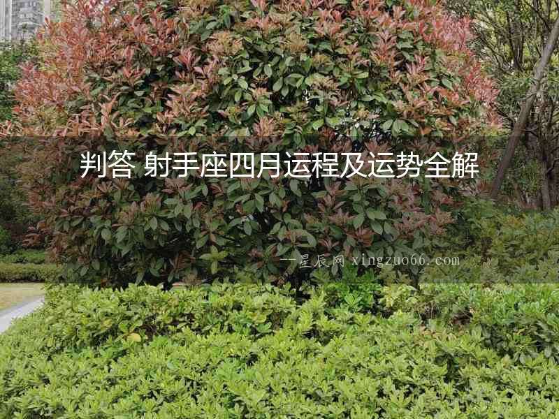 判答 射手座四月運程及運勢全解