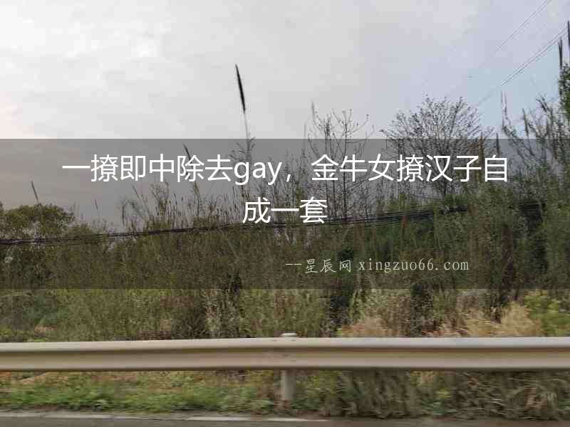 一撩即中除去gay，金牛女撩漢子自成一套