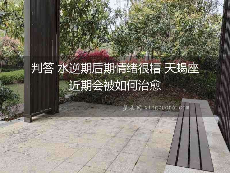 判答 水逆期后期情緒很糟 天蝎座近期會被如何治愈