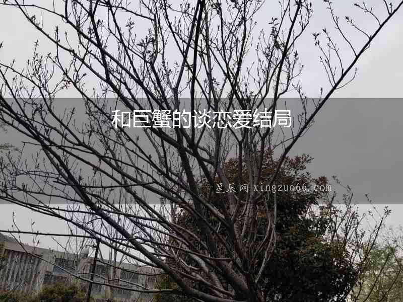 和巨蟹的談戀愛結局