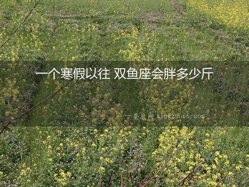 一個寒假以往 雙魚座會胖多少斤