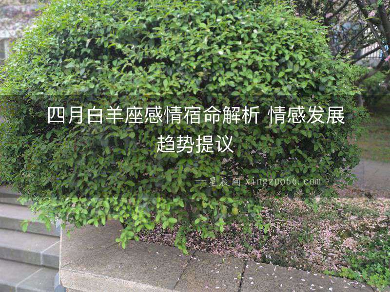 四月白羊座感情宿命解析 情感發(fā)展趨勢提議