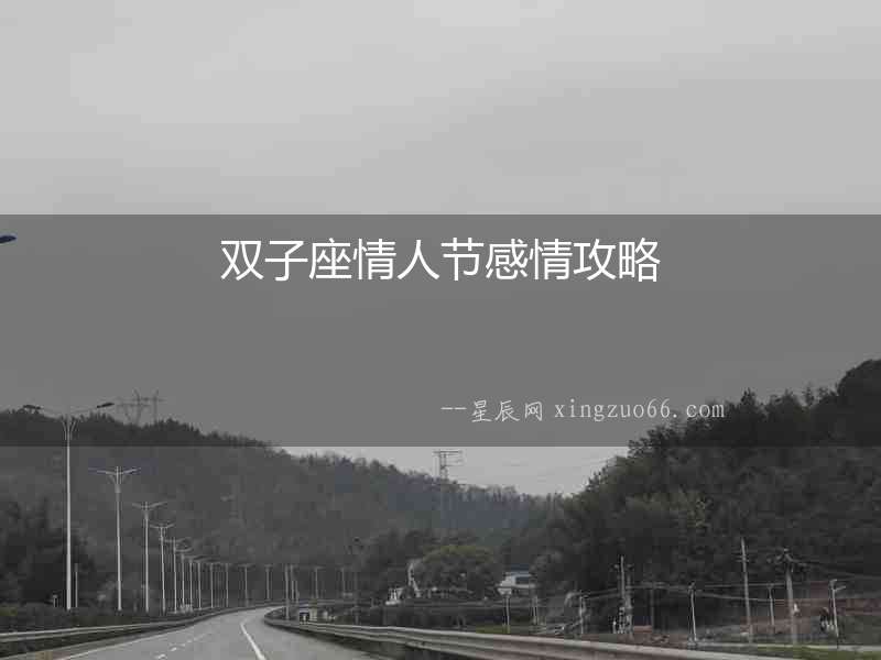 雙子座情人節感情攻略