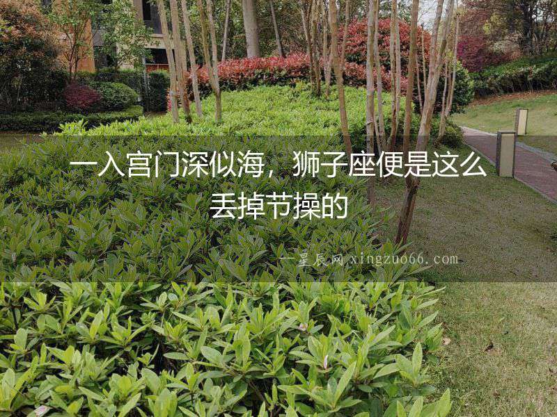 一入宮門深似海，獅子座便是這么丟掉節操的