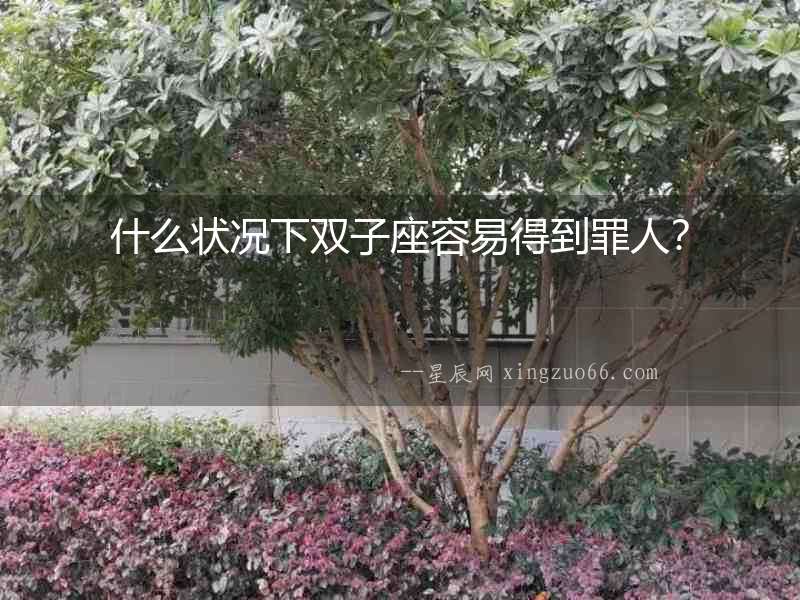 什么狀況下雙子座容易得到罪人？