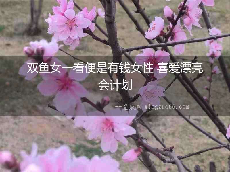 雙魚女一看便是有錢女性 喜愛漂亮會計劃