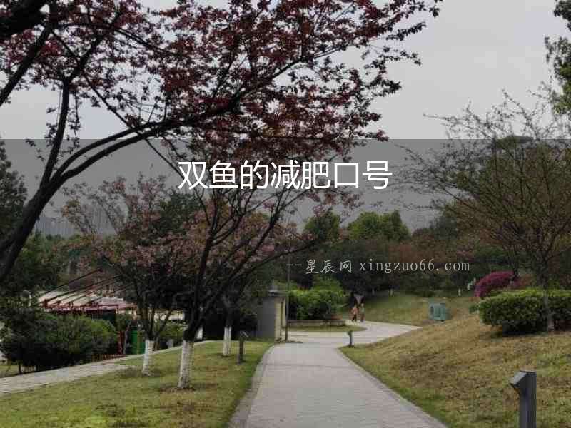 雙魚的減肥口號