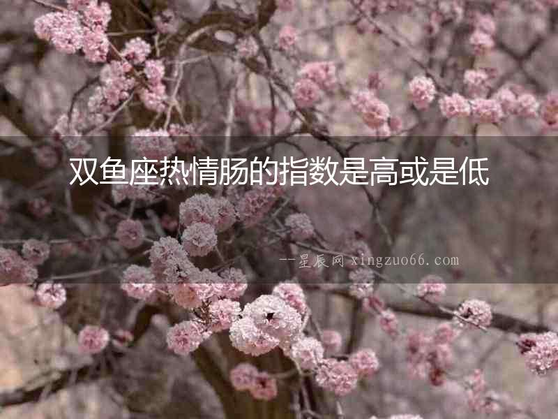 雙魚座熱情腸的指數是高或是低