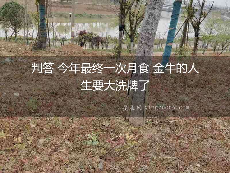 判答 今年最終一次月食 金牛的人生要大洗牌了
